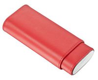 Visol Italiano Red Leather Cigar Case