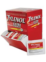 Tylenol MP497-33 Acetaminophen Pain Relief Tablet, 500 Milligrams, Standard, Red/White, 50 Doses (100 Pills) (1 Pack)