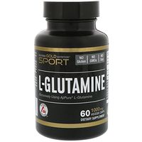 California Gold Nutrition, L-Glutamine, Japanese Sourced- AjiPure Amino Acids, Muscle Recovery, 1000 mg, 60 Veggie Capsules, Milk-Free, Fish-Free, Gluten-Free, Soy-Free, Vegetarian, Wheat-Free, CGN