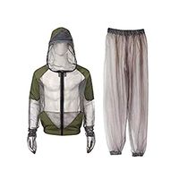 LIOOBO Outdoor Mosquito Repellent Suit Bug Jacket Mesh Suits for Fishing Hiking Hunting Camping (Grey,L)