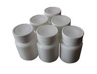 12PCS 20ml White Plastic Pill Bottles Capsule Bottle Storage Containers Medicine Bottles Pill Tablet Container Case Holder Pet Tin Vial White Screw Cap Jar (20ml)