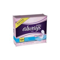 Always - Thin Dailies, Unscented - 120 ea