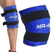 Knee Gel Ice Pack Wrap Large Hot Cold Therapy Compress Pain Relief for Surgery Injuries, Recovery, Aches, Bruises & Sprains (21.7 * 9.8 inch)