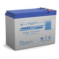 Power Sonic 12V 10.5AH Battery for Sigmas SP12-10, PSH-12100