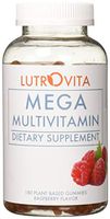 Lutrovita Mega Multivitamin Gummy Raspberry Flavor, 180 Count