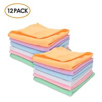 LYOOMALL Micro Fiber Cleaning Cloth 12"x12" Super Absorbent 6 Colour Pack of 12