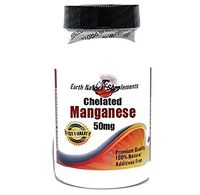Chelated Manganese 50mg * 100 Caps 100% Natural - by EarhNaturalSupplements