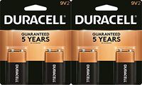 Duracell 9V Alkaline Batteries Exp. 2022 4 Pack