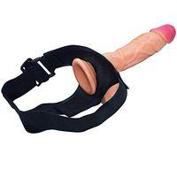 Bedding Mǎsturběrs Ergonomics 9.05 Inch Dilldó Huge Ball and Head Waterproof Handsfree 2-in-1 Belt Leather Pants Sister Portable Toys (Color : Meat Color)