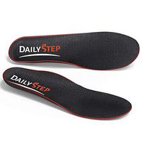 Daily Step Insoles Men Women - Built-in Arch Support Shoe Insert - Plantar Fasciitis Insoles - Shoe Insoles for Flat Feet, Heel and Foot Pain Relief - Orthotic Inserts - Work Boots, Dress, Casual
