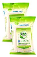 eatCleaner Fruit and Veggie Wipes, Potent Travel Wipes Remove Harmful Residue and Chemicals Where There is No Water, 2-Packs (64 ct)