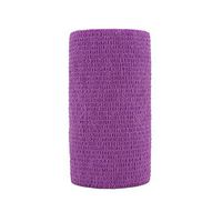 4 inch x 6 Pack Vet Wrap Adhesive Bandages - 5 Yards Self Adherent Cohesive Wrap Bandages Self Adhesive Non Woven Bandage Sports Medical Wrap Athletic Wrap for Ankle, Wrist, Sprains Purple
