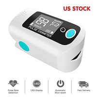 Fingertip Oximeter, Blood Oxygen Saturation Monitor, Portable Digital Pulse Rate Monitor with LED Screen Display, Oxygen Meter Heart Rate Tracker for Home Travel Exercise