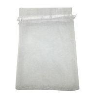COTOSEY Sosam 100PCS 5x7 Inches Organza Drawstring Pouches Jewelry Party Wedding Favor Gift Bags (5x7, White)