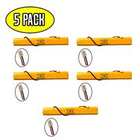 (5 Pack) BAT9.6V700 9.6v 900mAh Exit Sign Emergency Light ELBB003 Lithonia ELB-B003 Unitech NiCad Battery Replacement ELB-B004 ELBB004 OSI OSA228 DANTONA CUSTOM-306-U BBAT0044A BAA-96 BBAT0043A