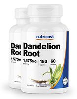 Nutricost Dandelion Root 525mg, 180 Capsules (2 Bottles) - 1575mg Serving, Non-GMO, Gluten Free