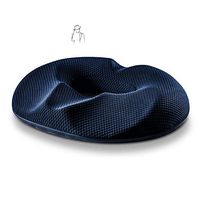 Jueven Orthopedic Seat Cushion, seat Cushion for Lower Back Pain and Sciatica Tailbone Pain Relief – Fit for Office Chair, car seat, Wheelchair (Color : Men's Cyan)