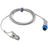 Compatible Drager Siemens Veterinary Spo2 Lingual Sensor Vet Ear Tongue 9.8 ft 10 Pins Connector