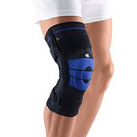 Bauerfeind - GenuTrain S - Knee Support - Extra Stability to Keep The Knee in Proper Position - Left Knee - Size 5 - Color Black