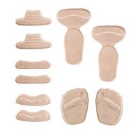 IdealBuy High Heel Pads, 5 Pair Heel Cushion Inserts, Heel Grips, Ball of Foot Insoles for Women Men, Anti Slip Shoe Cushion, Heel Snugs for Blister Prevention