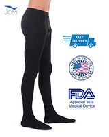 Jomi Compression Men Collection, Compression Leotard Men's Pantyhose, 20-30mmHg 260 (Medium, Black)