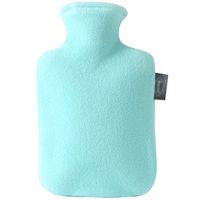 Hot Water Bottle with Soft Fleece Cover Multifunction Reusable Portable Mini Water Injection Water-Filled Hot Water Bottle Hot Water Bottle Knit (Color : Blue)