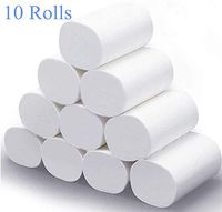 Samfaces 10 Rolls Toilet Tissue Paper 3 Layers White Ultra Soft Toilet Paper Bulk,Silky Smooth Soft Premium 3-Ply Toilet Paper Bulk Pack Quality White Tissue Strong Highly Absorbent Hand Towels