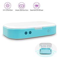 UV Light Cell Phone Sanitizer, Portable Multi-Function Smart Phone Sterilizer Box with Aromatherapy Function, Cell Phone Toothbrush Jewelry Watches Glasses Cleaner Case