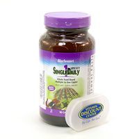 Bundle - 2 Items: 1 Bottle of Single Daily 1 Super Earth by Bluebonnet - 90 Capsules and 1 VDC Pill Box