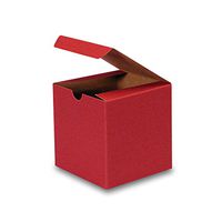 Red Kraft Gift Boxes 6" X 4 1/2" X 4 1/2" | Quantity: 100