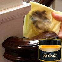 HitHopKing Natural Wood Seasoning Wax，Beeswax Furniture Polish Cleaner，Wooden Surfaces Boards Covering Scratches Home Cleaning-Wooden Surfaces Houseware Supplies