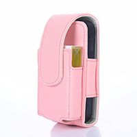 QOSIAR IQOS CASE ONLY PU Cover For E-Cigarette Protective Holder Accessories Skin For IQOS 2.4 Pink