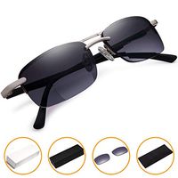 Bifocal Sunglasses Readers for Men and Women - Lightweight Half-Frame Reading Glasses +1.25 Quality Outdoor Driving Eyeglass
