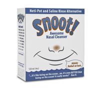 Snoot! Nasal Cleanser, (New - MILDER Formula) The Travel-Friendly, Drug Free Neti Pot Alternative
