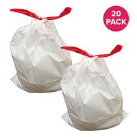 Think Crucial Durable Garbage Bags Fit simplehuman 'size"M"', 45L / 12 Gallon (20 Pack)