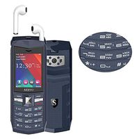 ZYSUS SERVO R26 TWS Bluetooth Mobile Phone, Russian Keyboard, 3000mAh Battery, 2.4 inch, 23 Keys, Support Bluetooth, FM, Flashlight, MP3 / MP4, GSM, Dual SIM, with TWS Bluetooth Headsets(Black)