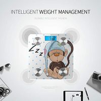 Cartoon Cute Monkey Digital Scale Bluetooth Scales Weight Bathroom Scales Most Accurate Tracks 8 Key Compositions Analyzer Sync with Fitness Apps 400 Lbs