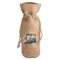 Clock&Bottle Jerez (Juan Gris) Jute Burlap Burlap Wine Drawstring Bag