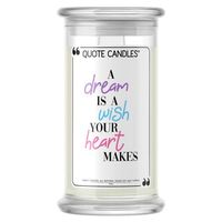 Jewelry Candles 💍 Quote A Dream is a Wish Your Heart Makes | Jewel Valued at $15 - $7,500 | 21oz Jar Soy Wax | Surprise Me! | Bedtime Spa
