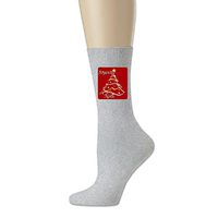 Men's Joyeux Noel Merry Christmas In French Cotton Comfort Crew Christmas Gift Socks