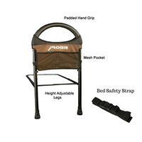 Mobbility Bed Assist Rail for Bed- Adjustable, Fits All Types of Beds| Includes Safety Strap to affix to bed | Includes Mesh Storage Pockets | 250lb Weight Limit