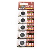 Cotchear CR1620 5009LC Lithium Blister Pack 3V 3 Volt Coin Cell Batteries (5 pcs)