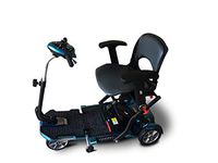 EV Rider TransportFolding Mobility Scooter w,Arm Rests, Upgraded 12V15Ah Long Range Batteries & 3 Color Choices! (Blue)