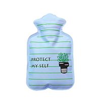IMSHI Pack of 2 Cuddly Mini Hot Water Bottle/Hand Warmer - Cute Water Injection Hot Water Bottle Cartoon Mini Hand Warmers Mini Explosion-Proof Portable Hot Water Bottle