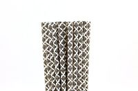 Black Damask Paper Straws - Black, Damask (25)