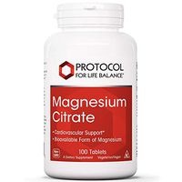 Protocol For Life Balance - Magnesium Citrate - Promoting Cellular Health and Muscle Performance While Providing Cardiovascular and Circulatory Support - 100 Tablets