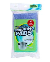Jacent Non-Scratch Kitchen Scouring Pads, 4 Count per Package, 1-Pack