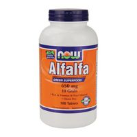 Now Foods Alfalfa 650 mg - 500 Tabs 6 Pack