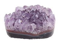 JIC Gem Small Amethyst Crystal Cluster Natural Geode Polished Uruguay Amethyst Stone Diffuser (0.3 lbs to 0.5 lbs)