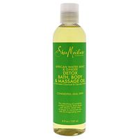 Shea Moisture African Water Mint & Ginger Detox Bath-Body & Massage Oil for Unisex, 8 Ounce